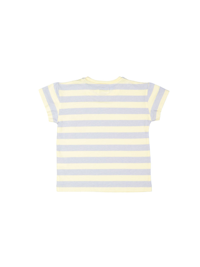 T-shirt rayée bleu
