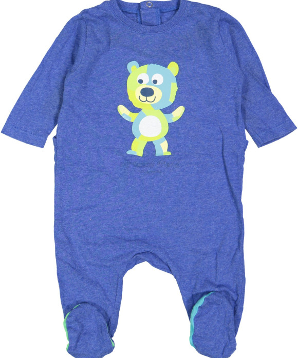 pyjama blauw beer 01m