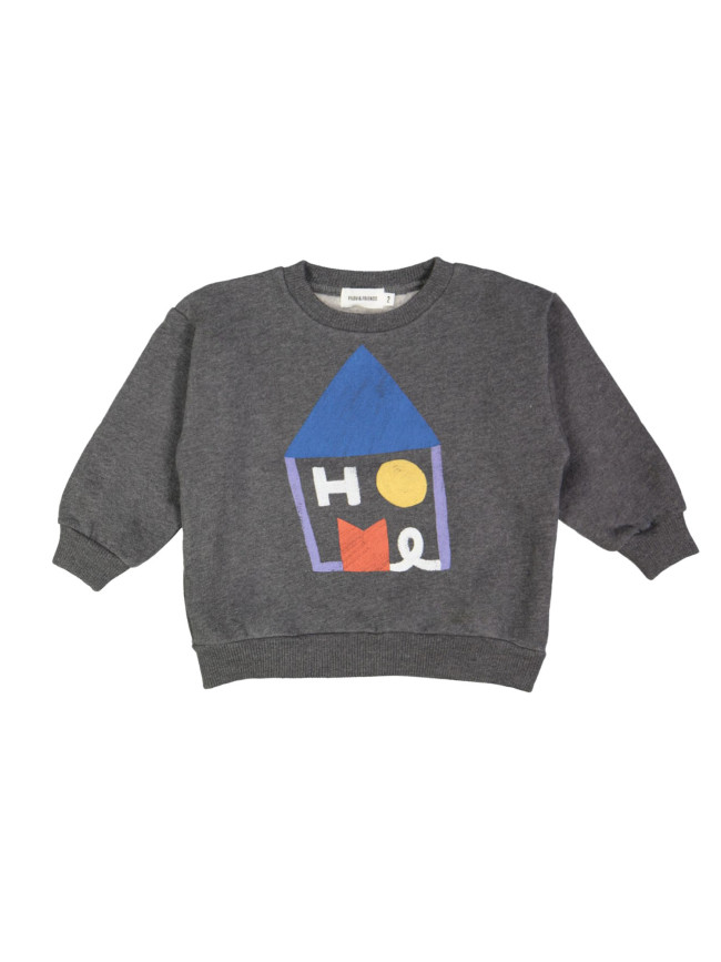 Sweater home chiné blauw donkergrijs 02j