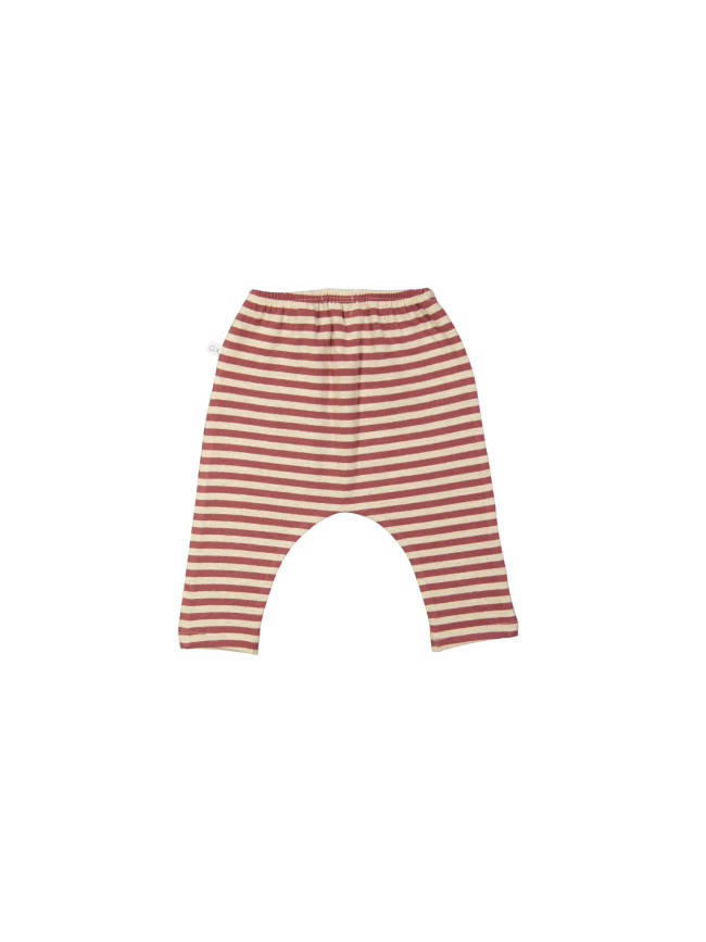 Broek streep bordeaux 03m-06m