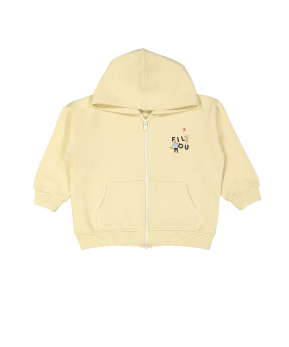 Gilet hoodie fox beige