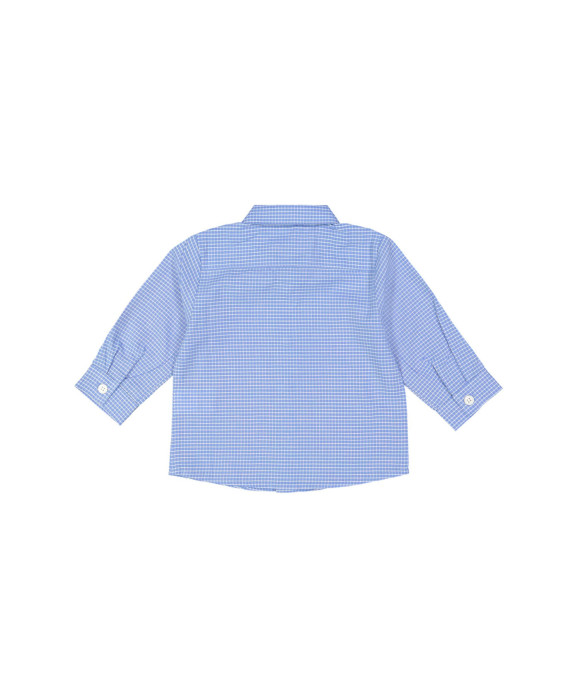 hemd mini ruit lichtblauw