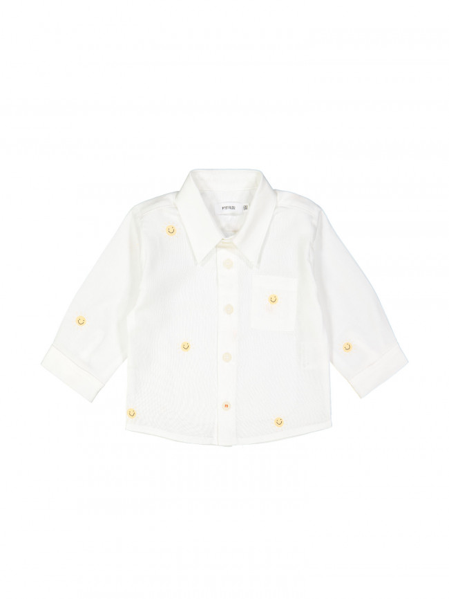 shirt mini sunchine white