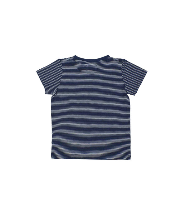 t-shirt streep blauw