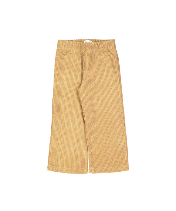 Comfy broek brede rib camel