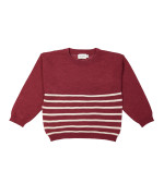 Pull streep bordeaux 12m-18m