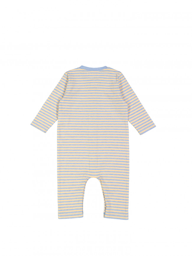 pyjama stripe blauw 03m