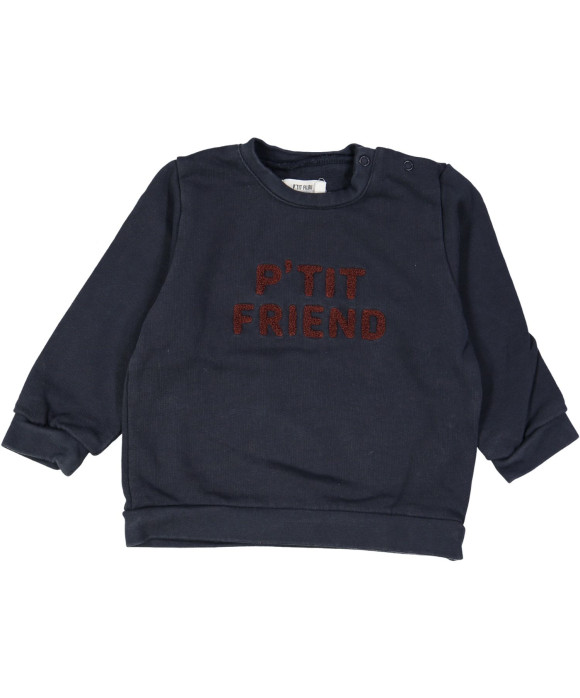 sweater blauw p'tit friend 12m