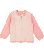 gilet molton roze wafel voorpand 02j