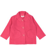 mantel roze fleece 18m .