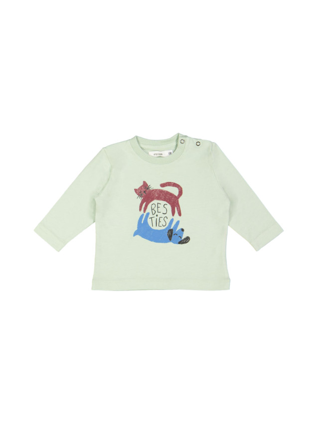 t-shirt mini besties menthe