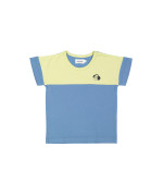 t-shirt boxy little dog blauw 10j