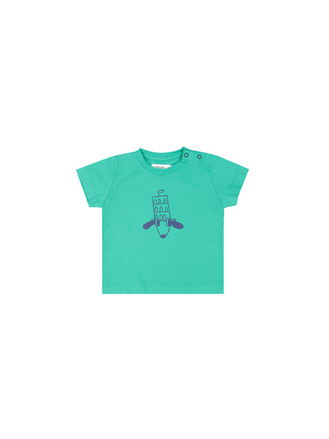 t-shirt mini pisahat groen 12m