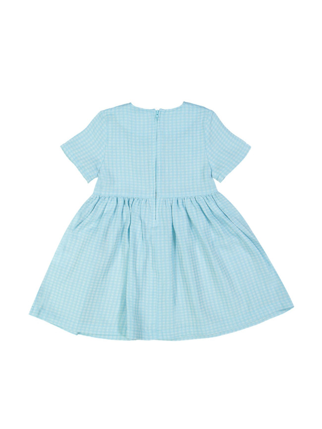 robe carreaux turquoise