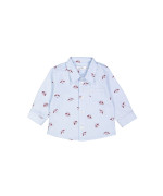 shirt mini italian dogs light blue