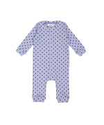 grenouillère rib dots bleu clair