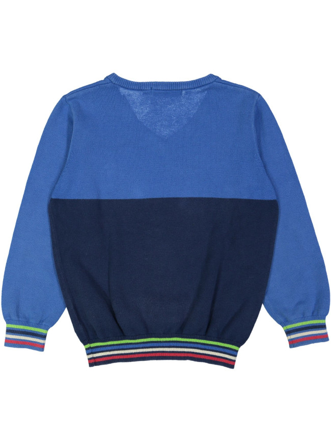 pull blauw multi color boord 05j