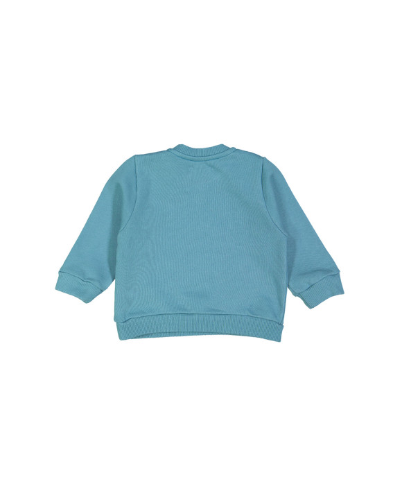 sweater mini happy blauw