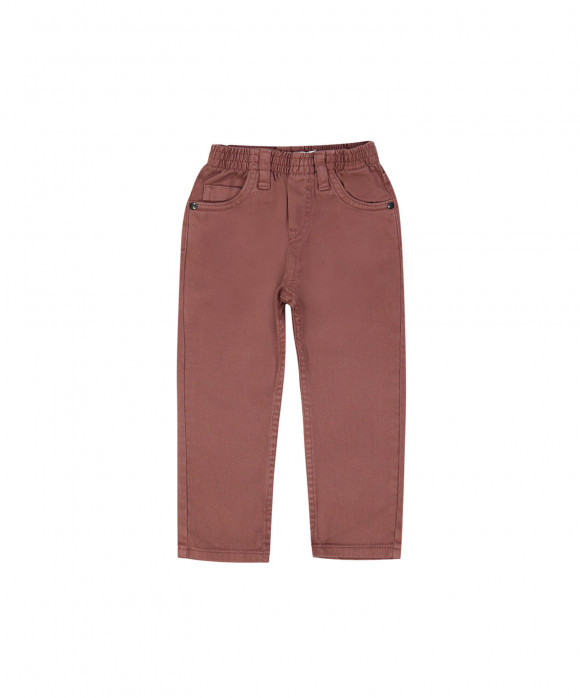 trouser regular reddish brown