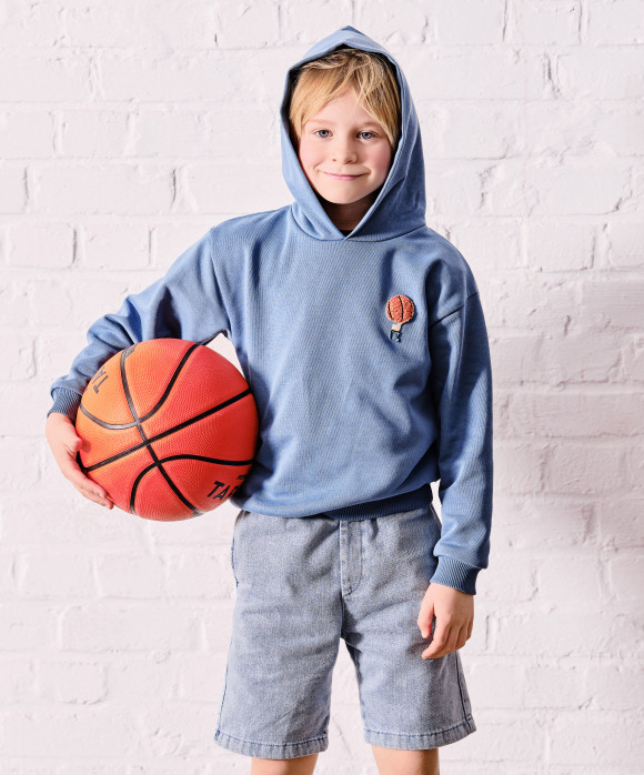 sweater little basketball jeansblauw