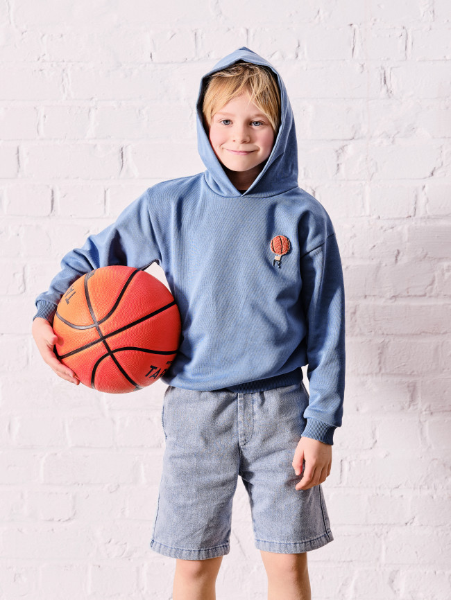 sweater little basketball jeansblauw 03j