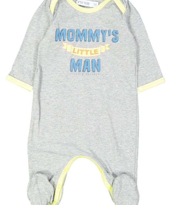 pyjama grijs mommy 03m