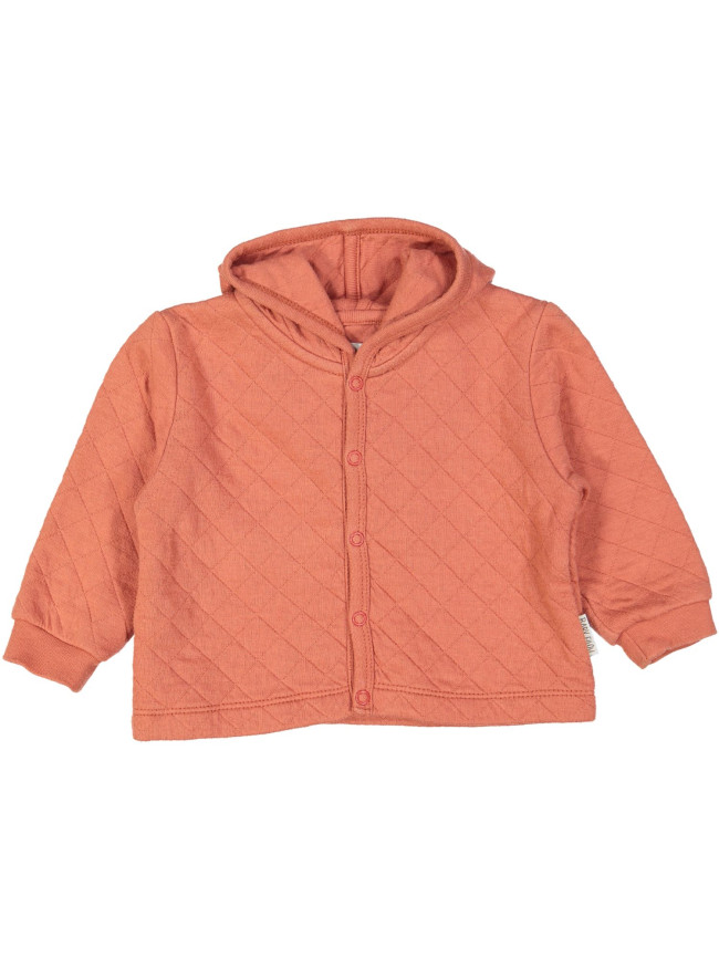 gilet molton oranje doorstikt 06m .