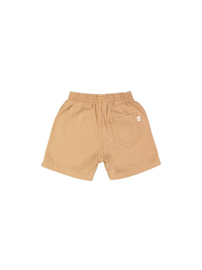 Jeans bermuda confort camel