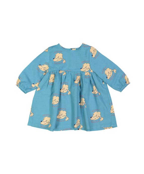 jurk mini poodle doodle blauw