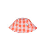 chapeau de soleil vichy rouge