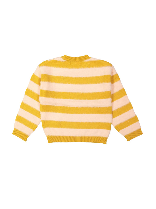 Pull rayé jaune