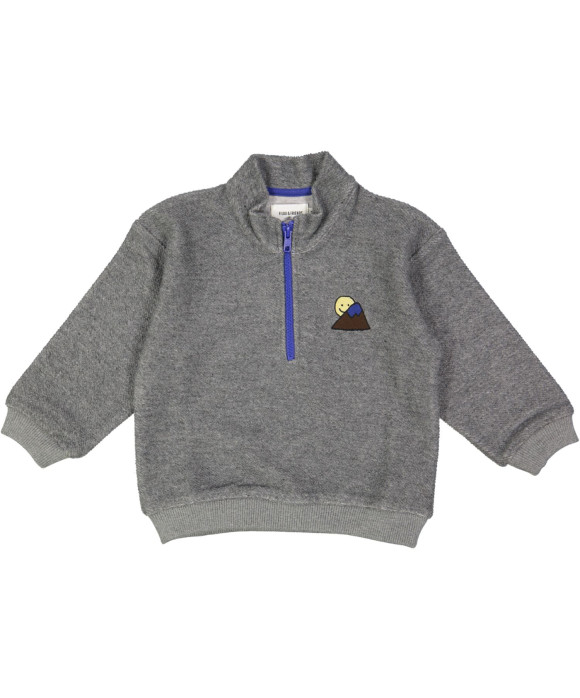 sweater zipper donkergrijs