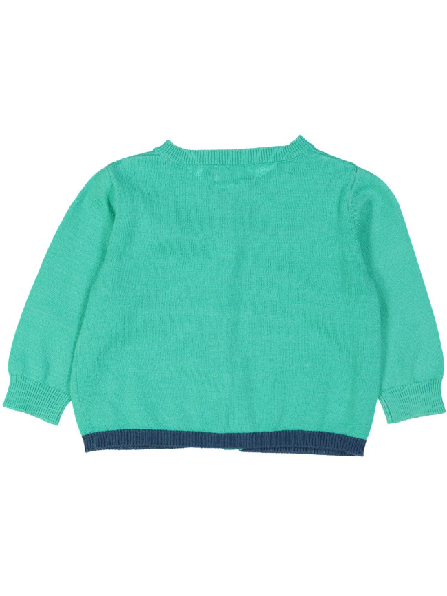 gilet tricot groen effen 03m .