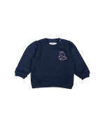 sweater mini pofmouw donkerblauw 03m