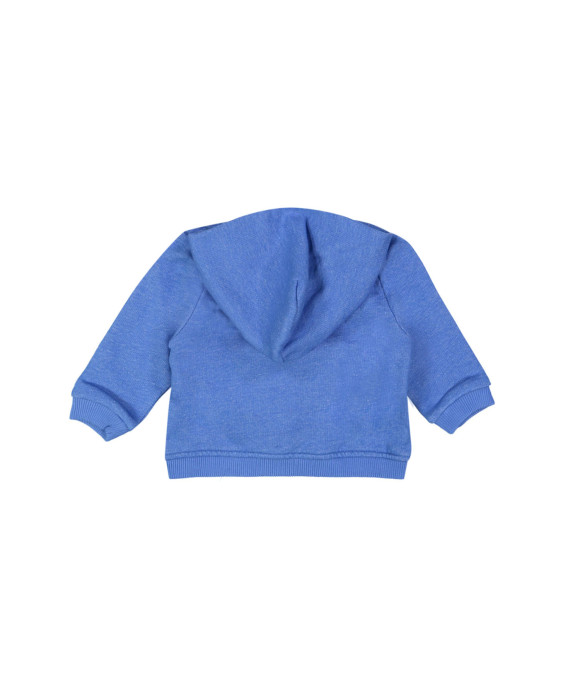 hooded cardigan mini hat blue