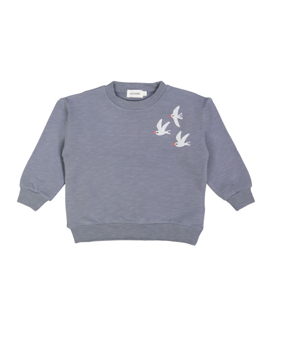 Sweater seagulls grijsblauw