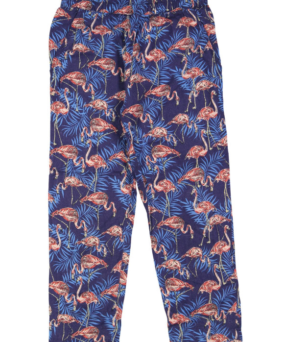 lange broek blauw flamingo 03j