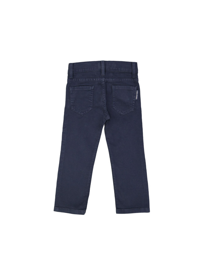 pants regular zipper dark blue