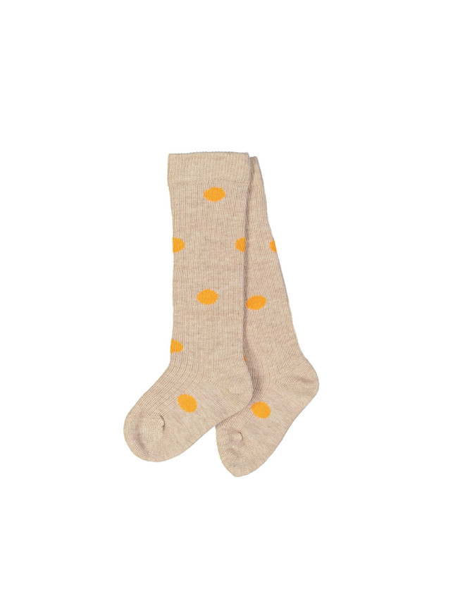 chaussettes dots beige