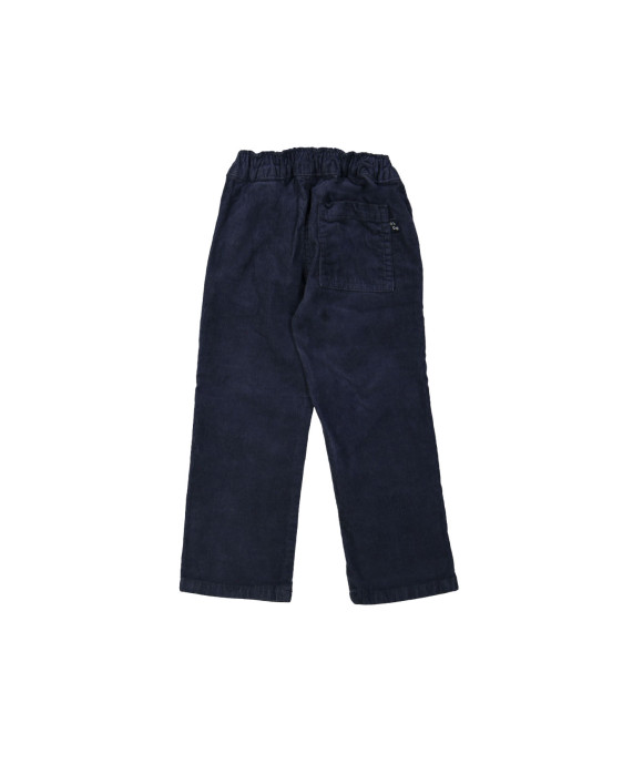 Pantalon confortable côtelé bleu foncé