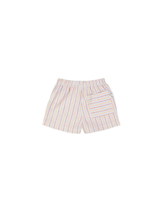 shorts mini stripe orange