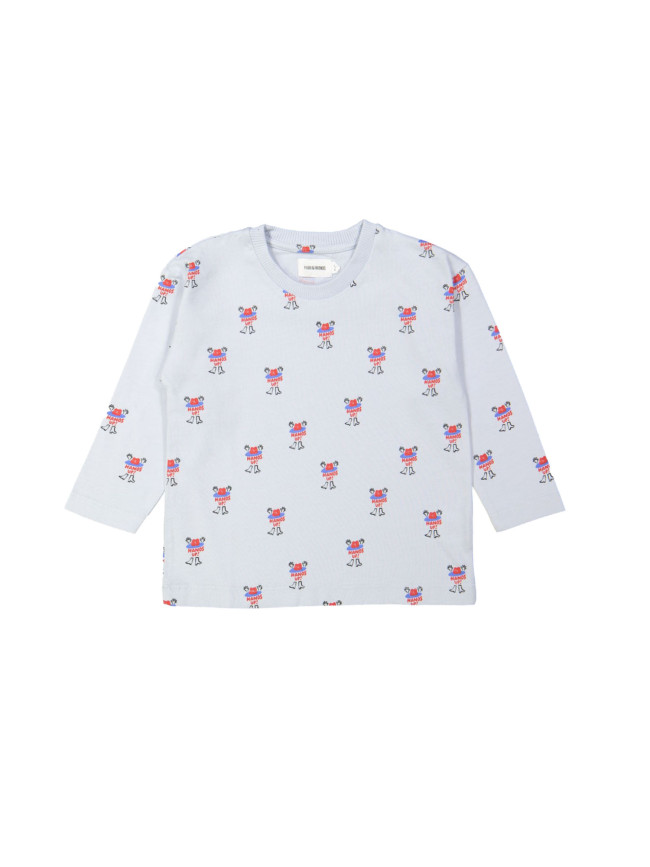 T-shirt cowboy lichtblauw 12m