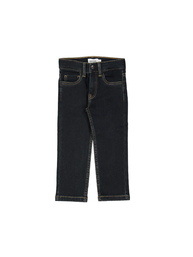 Jeans regular rits afg. blauw 03j