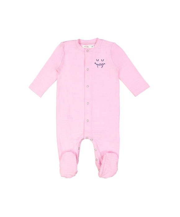 pyjama mini sleepy face roze