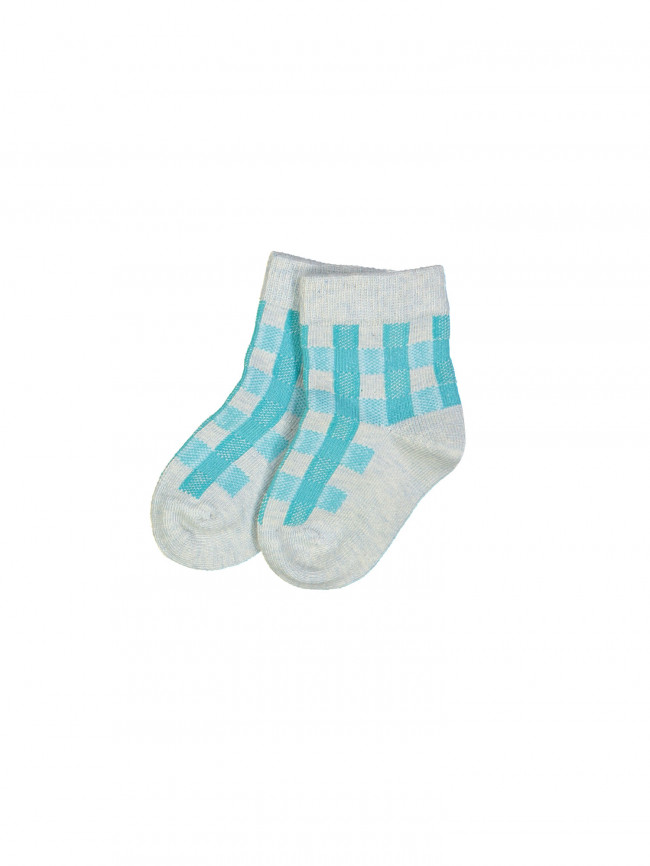 chaussettes vichy teal