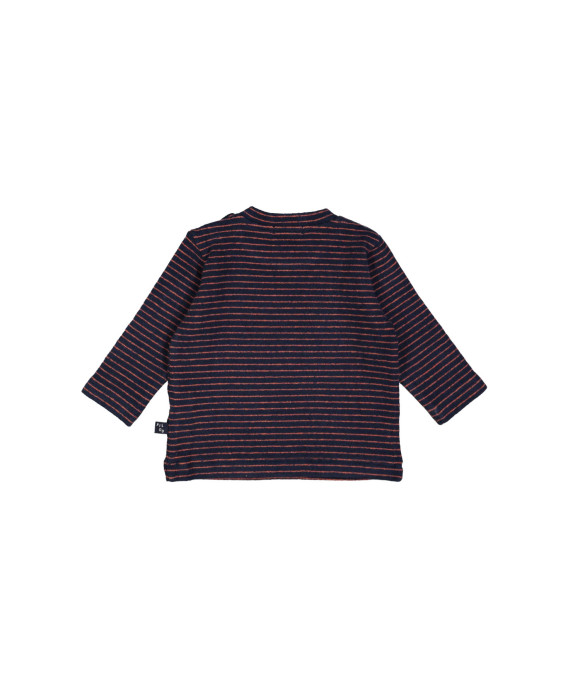 Sweater mini streep donkerblauw 