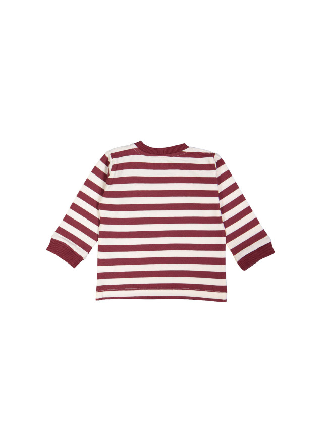 t-shirt mini rayure bordeaux