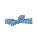 haarband dots blauw