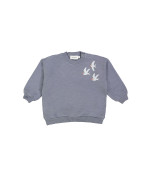 Sweater seagulls grijsblauw 12m