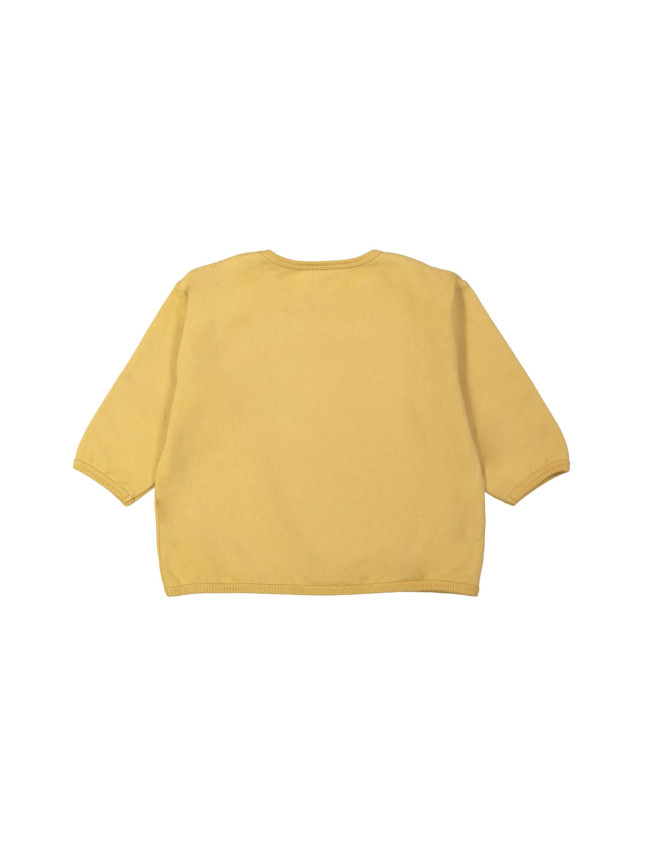 Sweater mouse mosterd 12m-18m